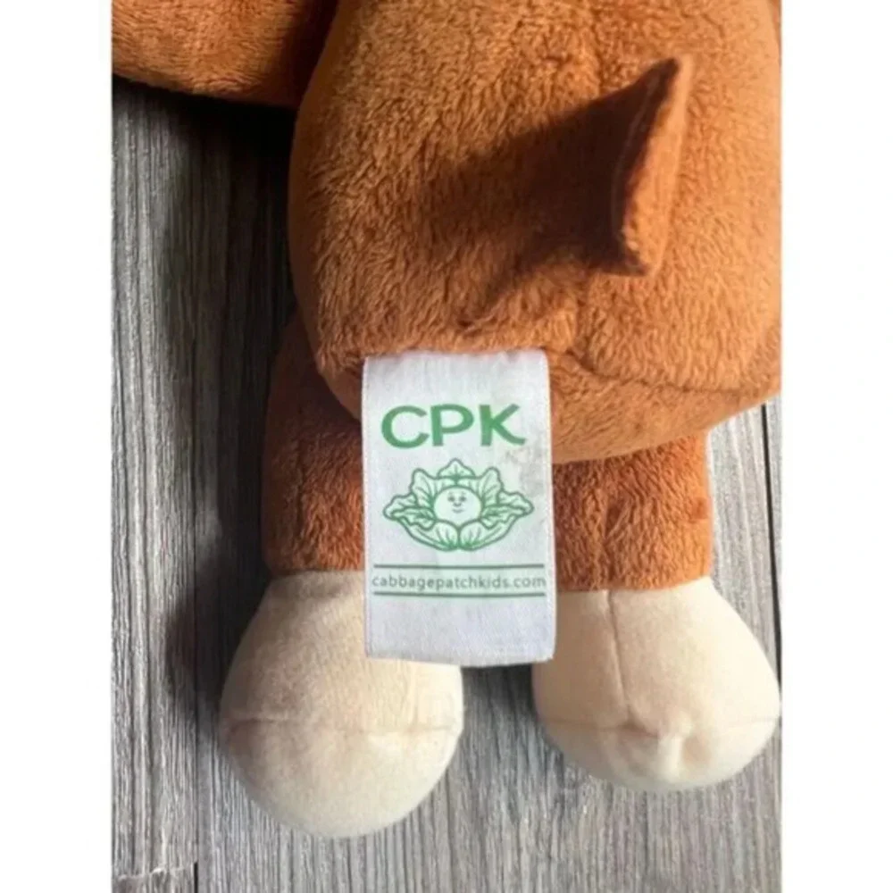 Vintage CPK Cabbage Patch Kids Plush Bear Costume‎ Doll with Blue Polka Dot Bow